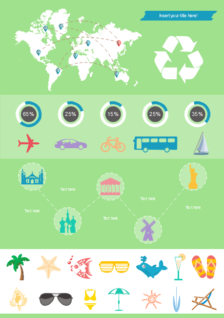 Tourismus Umfrage Infografik Vorlage