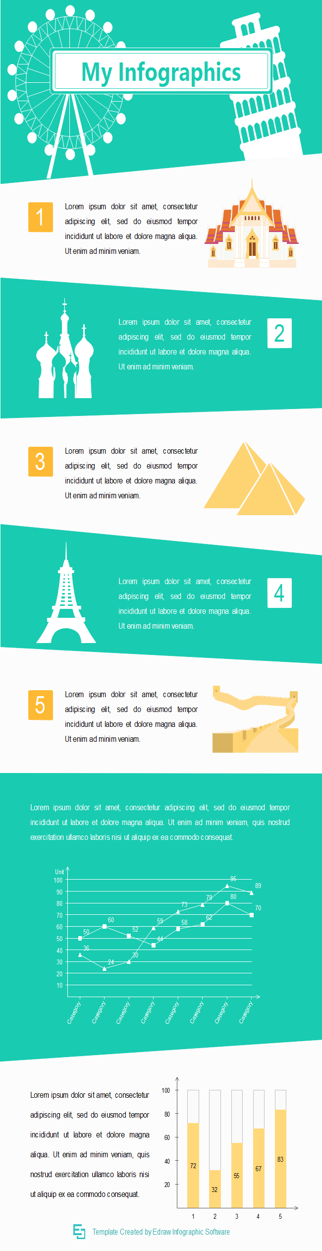 infographic travel template