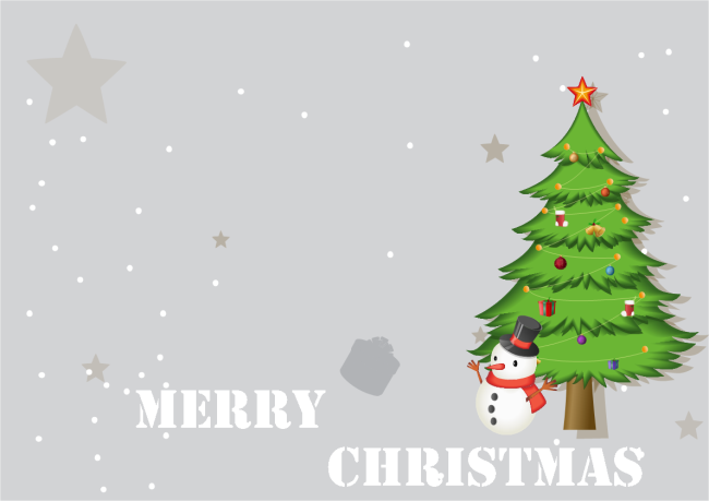 Cartão de Natal com Árvore