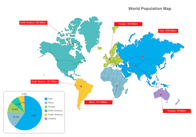 world population dot map