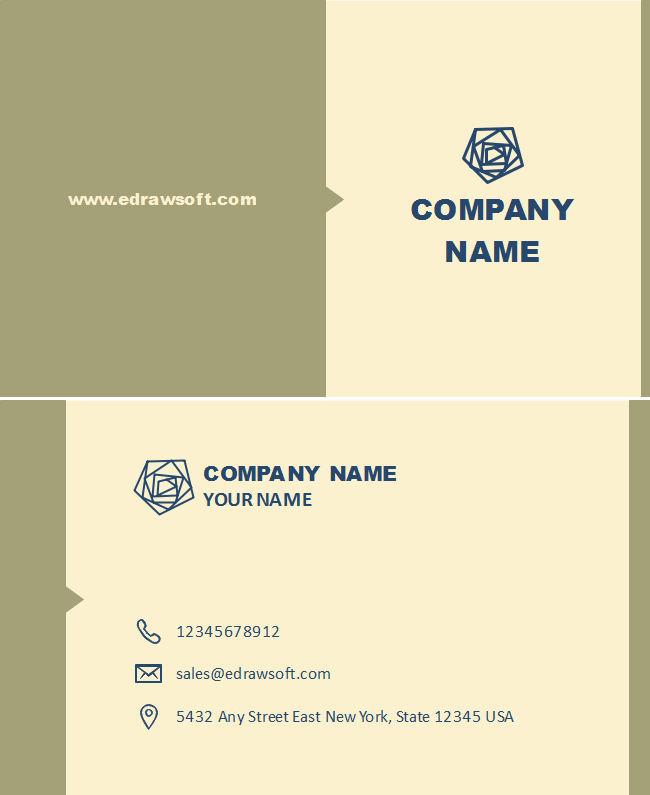 Light Yellow Business Card