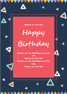 Celebration Birthday Card Template