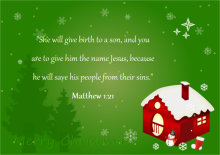 Christmas Card God Words