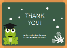 Frog Thank You Card Template