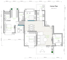 Two-Floor Living Room Plan