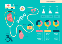 Infographie de technologie médicale