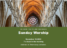 Church Sunday Service Invitation