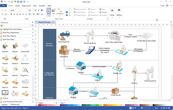 Workflow Diagram Desktop Program - Create Great-looking Workflow Diagram